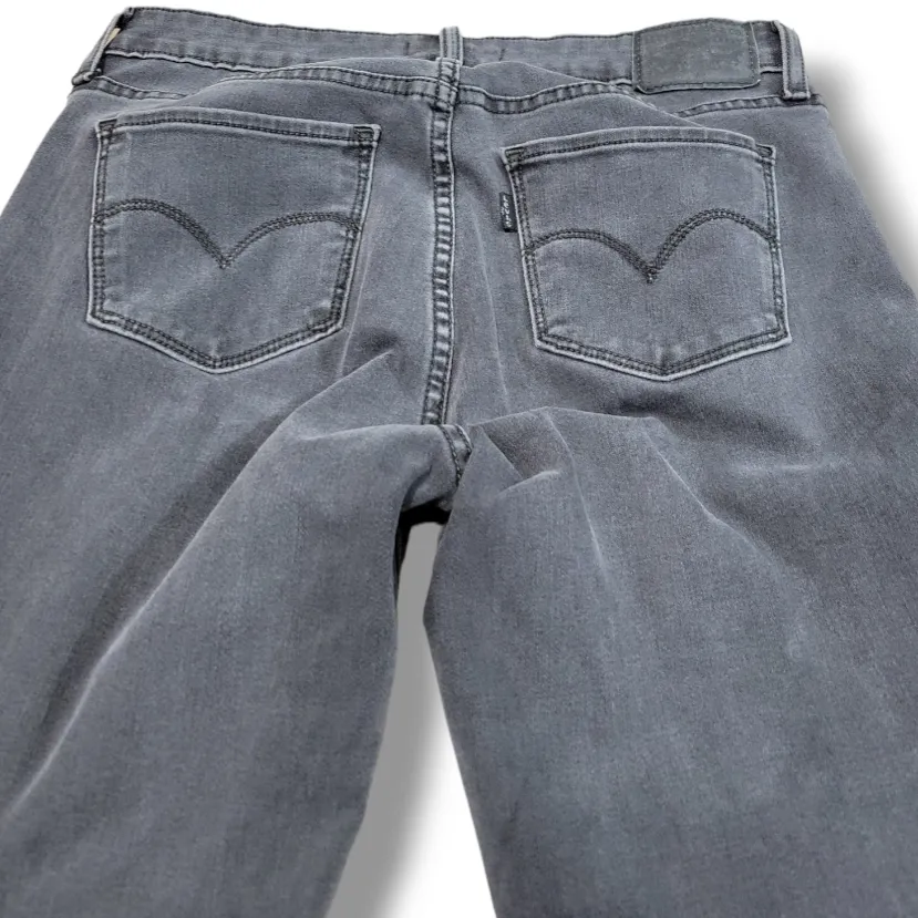 Levi's Jeans Size 28 W28"xL30" Levi's 711 Skinny Jeans Stretch Ankle Jeans Gray  - Image 5