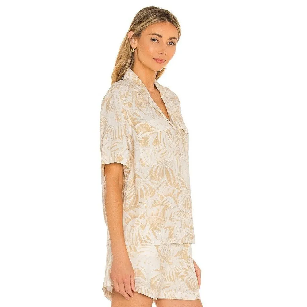 Anine Bing Austin Top in Yellow Small Womens Blouse Button Down - Image 4