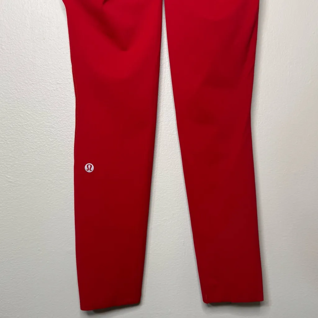 Lululemon Fast & Free High Rise Tights Leggings Reflective Dark Red Size 2 NWT - Image 13