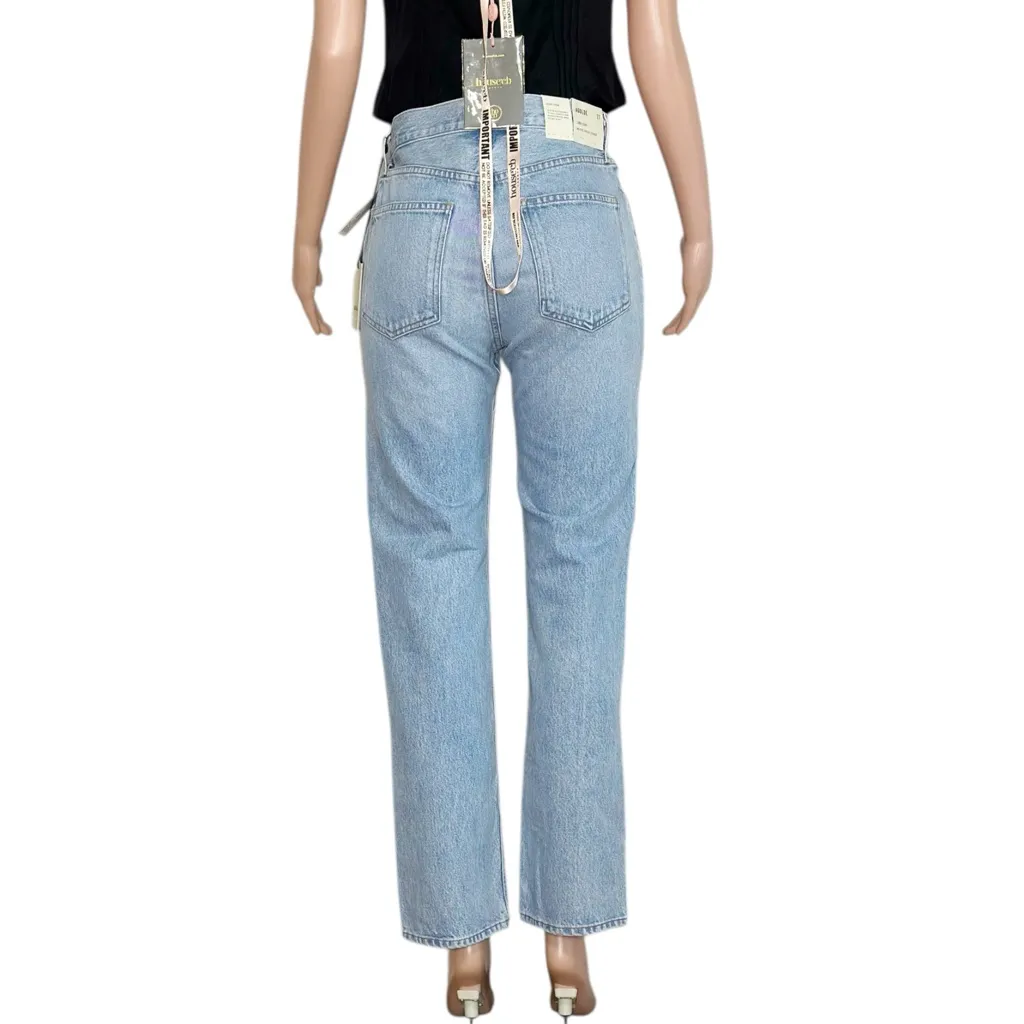 AGOLDE Lana Straight Leg Slice Jeans, Clash, 27” - Image 11