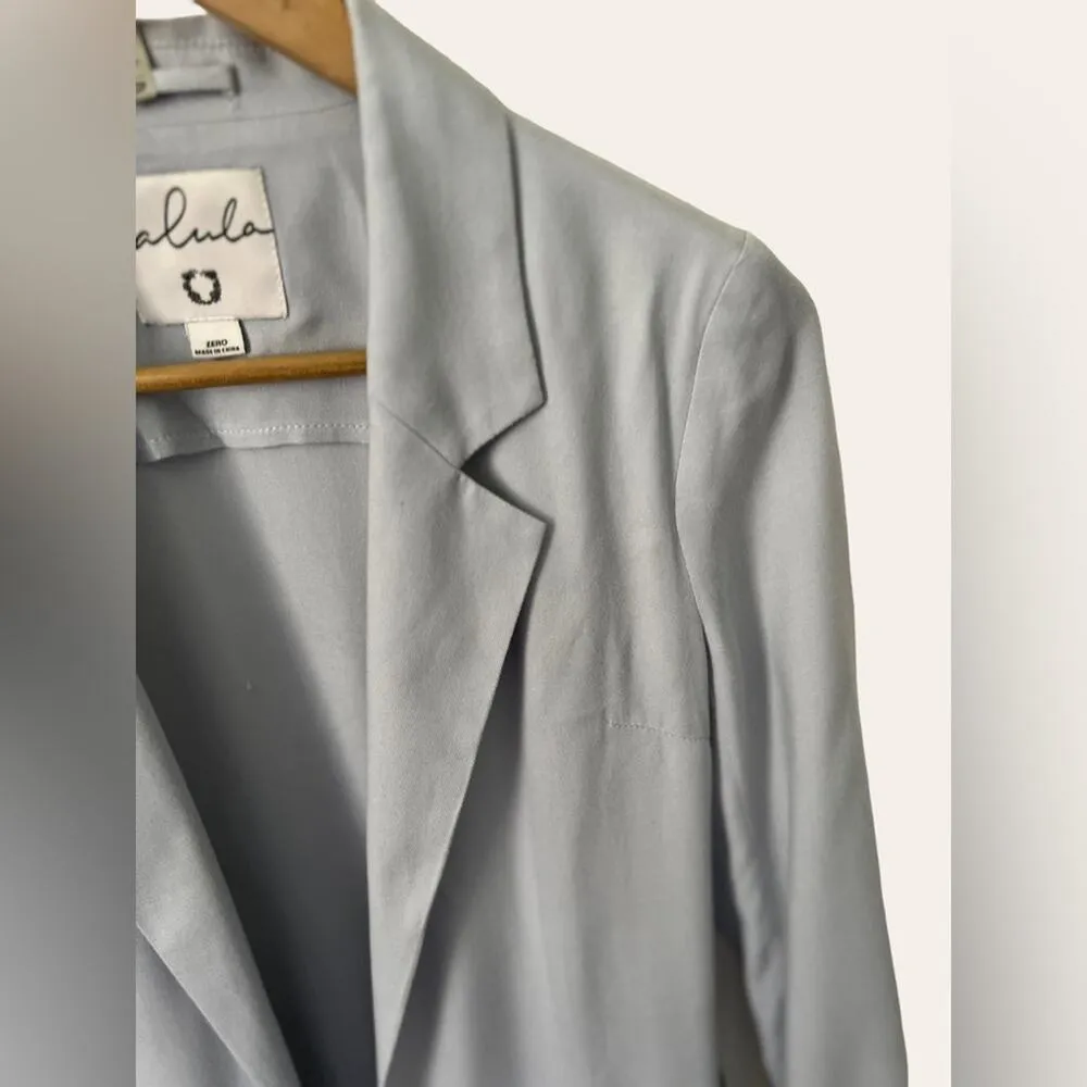 Talula Aritzia  Light Blue Oversized Blazer Cardigan Jacket Size 0 - Image 9