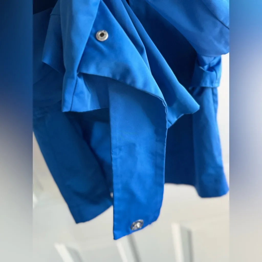 Black History Month Blue Cropped Trench Jacket Women’s 💙Size S💙  (NWOT) - Image 4