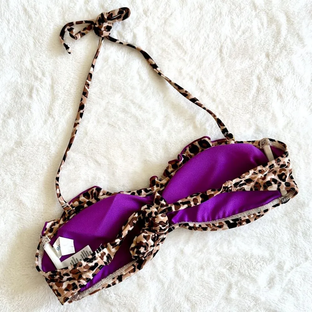 Cheetah Print Bikini Top - Image 5