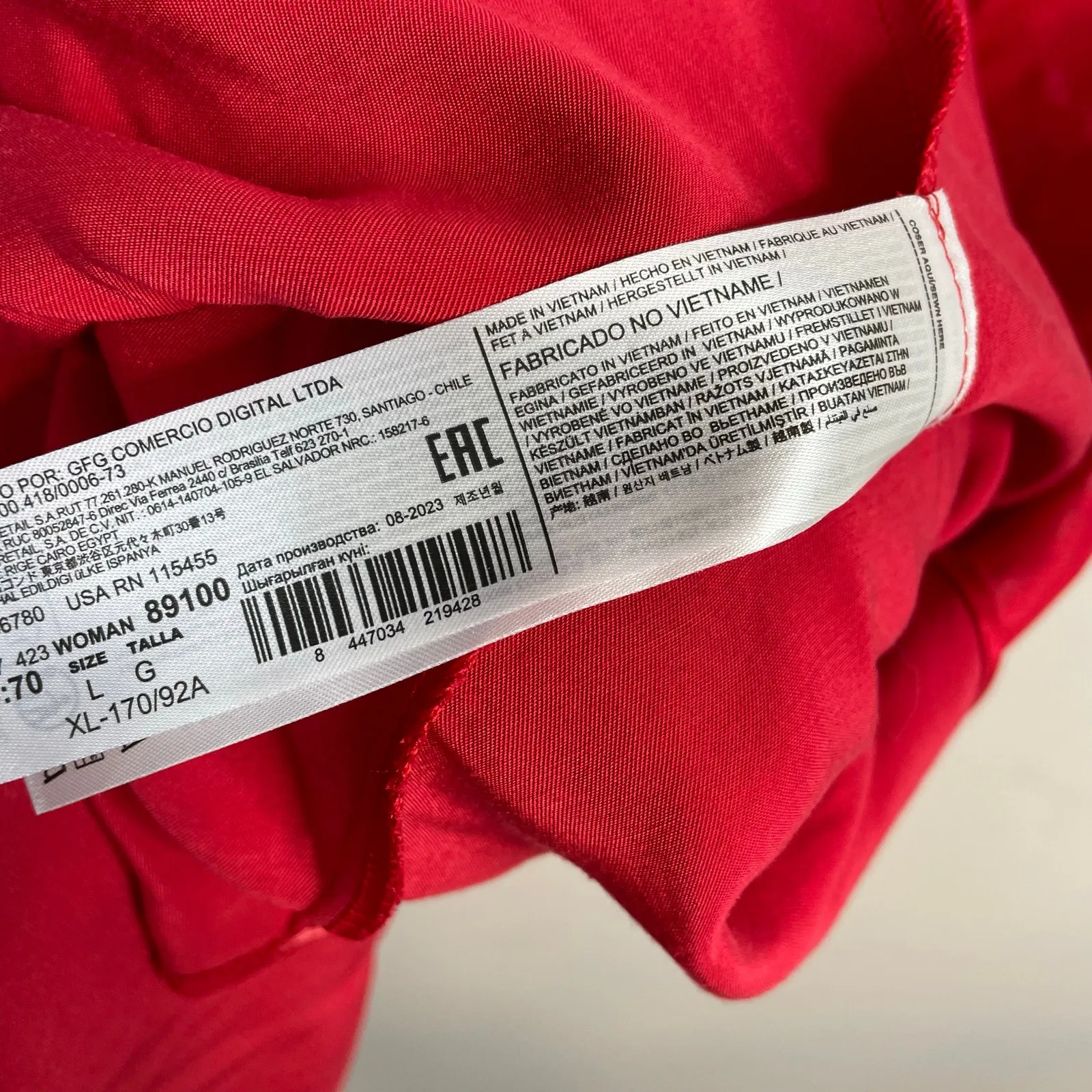 Mango Red Satin Strappy Slip Maxi Long Dress Holiday Party Event Womens 8 New - Image 13