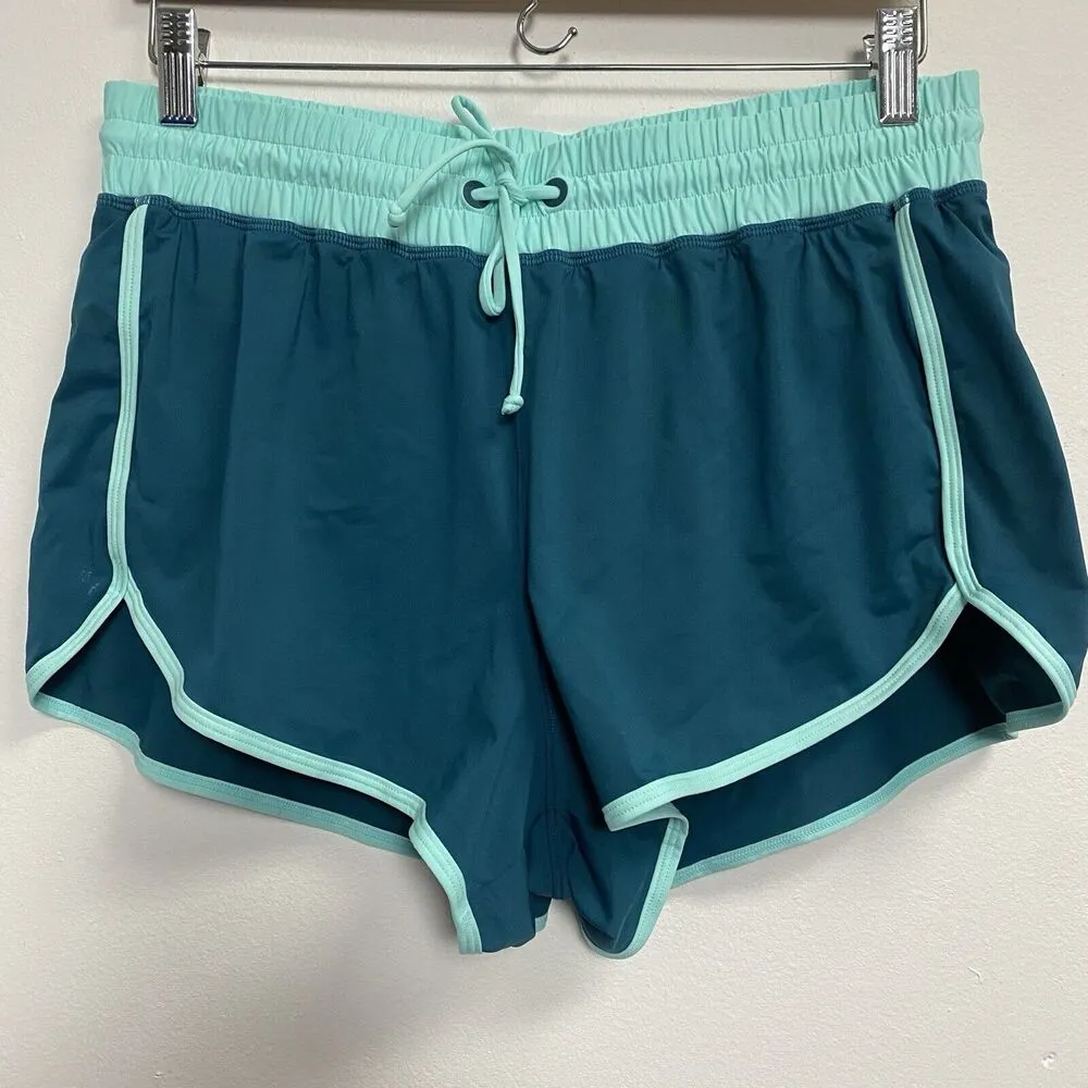 LL Bean Shorts Womens Lightweight Running Training Teal Green NO SIZE TAG - Image 2