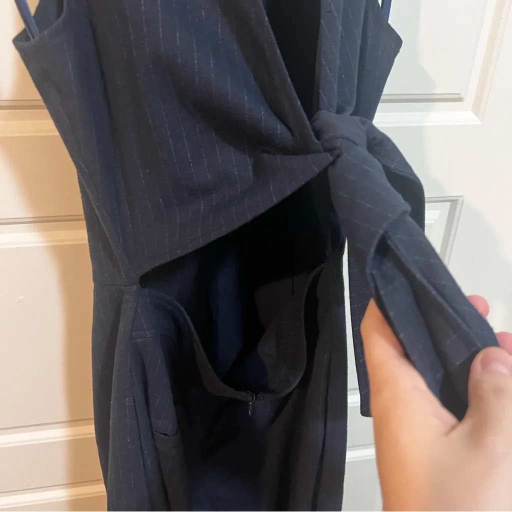 Club Monaco Pinstripe Jumpsuit - Image 4