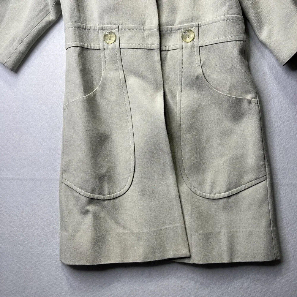 Penguins Original by Munsingwear Coat Size 4 Mod Go Go Preppy Classic Silk Blend - Image 4