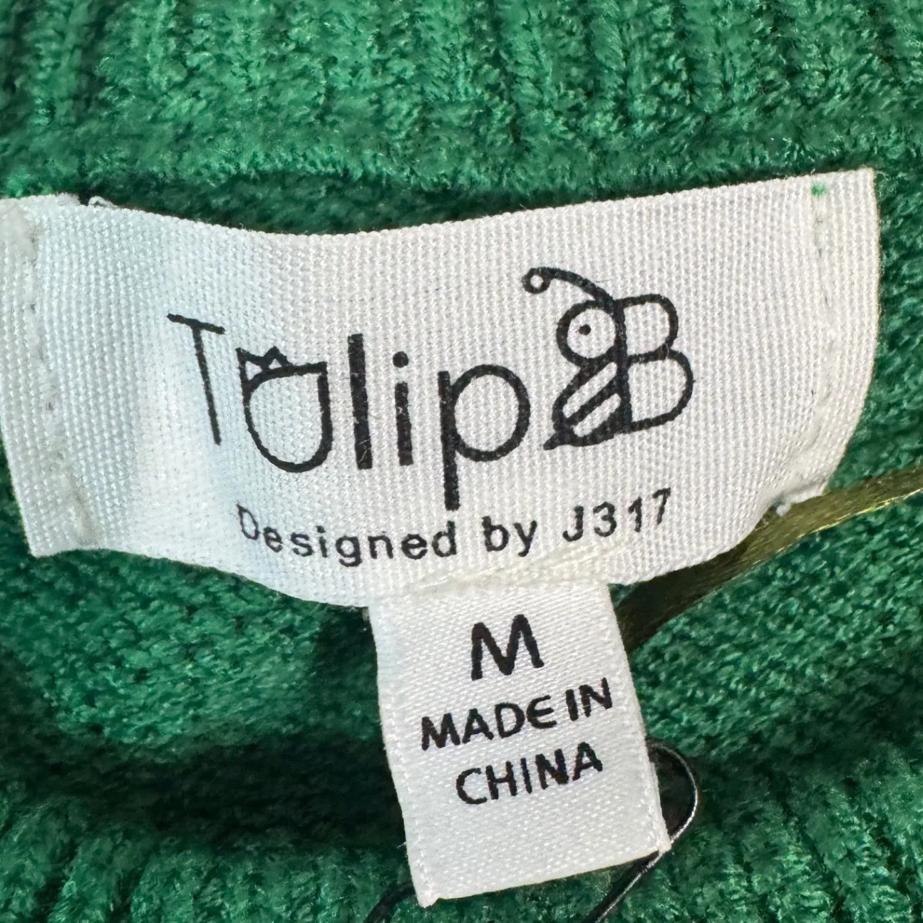 Tulip & B Green Embroidered Floral Button Cardigan Sweater Women's M Size M - Image 3