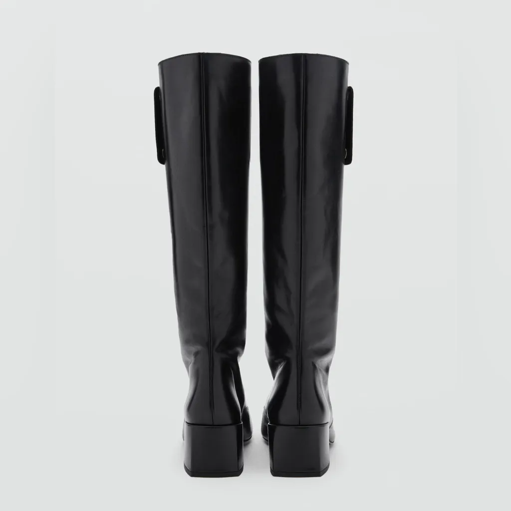 Mango New‎ Zipper leather boots - Image 3