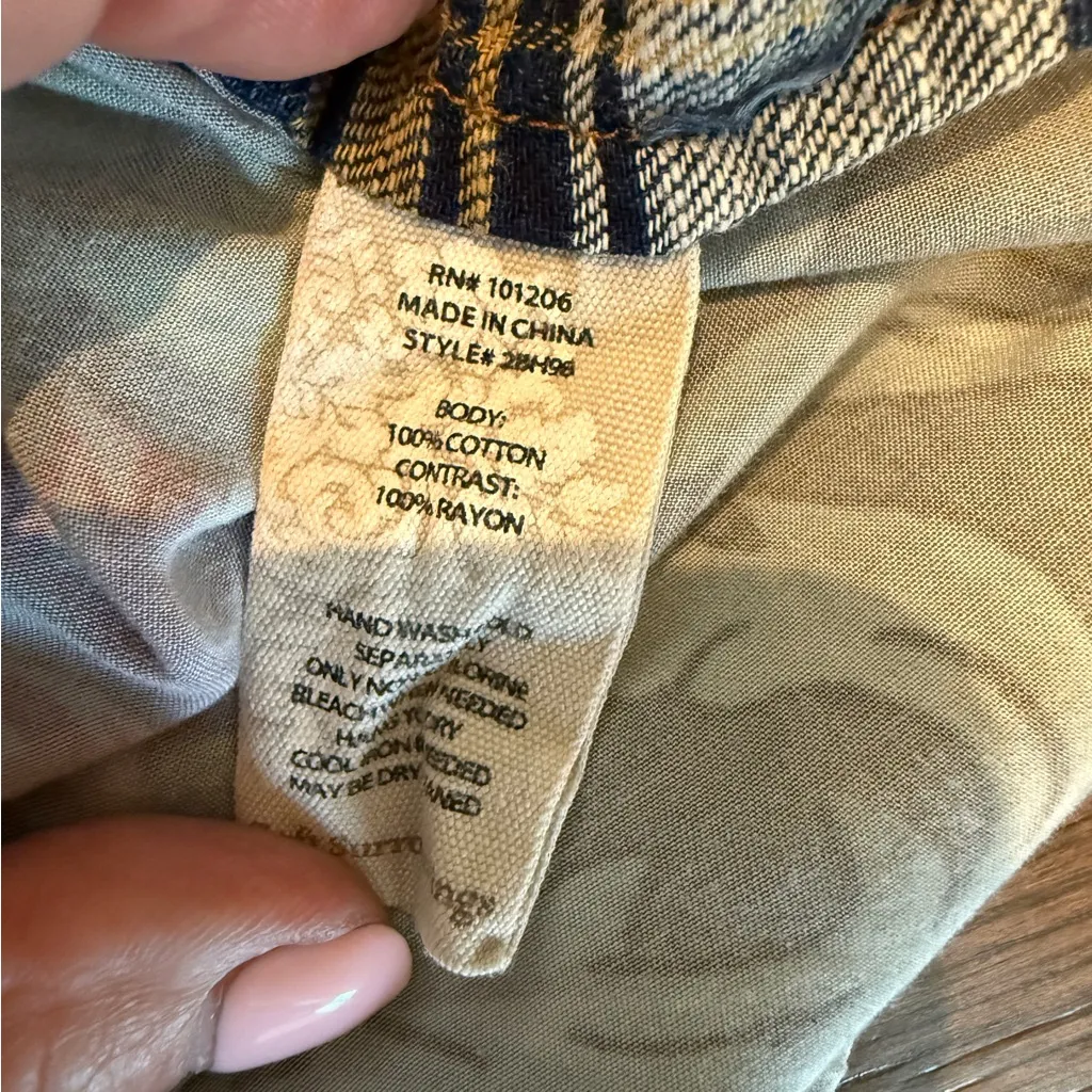 Boho western flannel oversized button down shirt by soft surroundings - Image 8