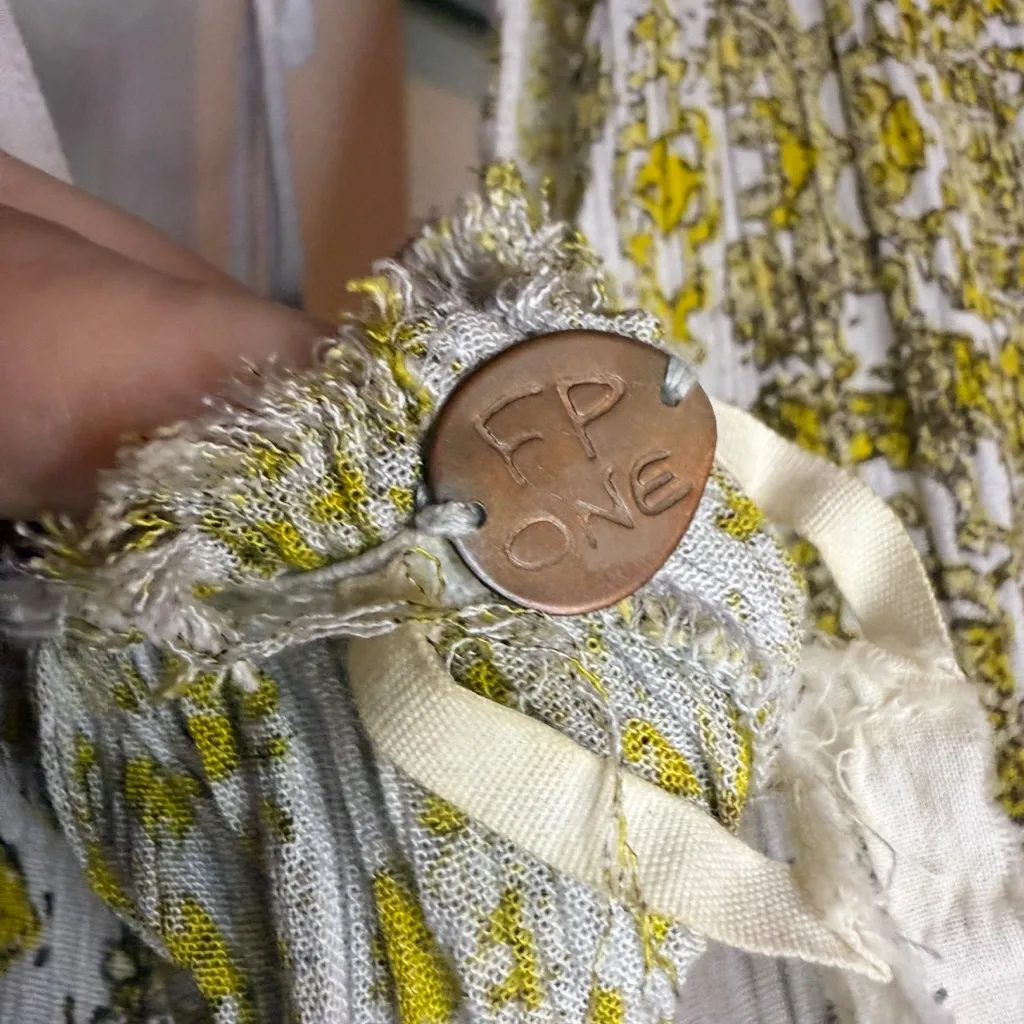 Free People Eloise Mini Dress - Boho Floral Festival Style | Size L - Image 7