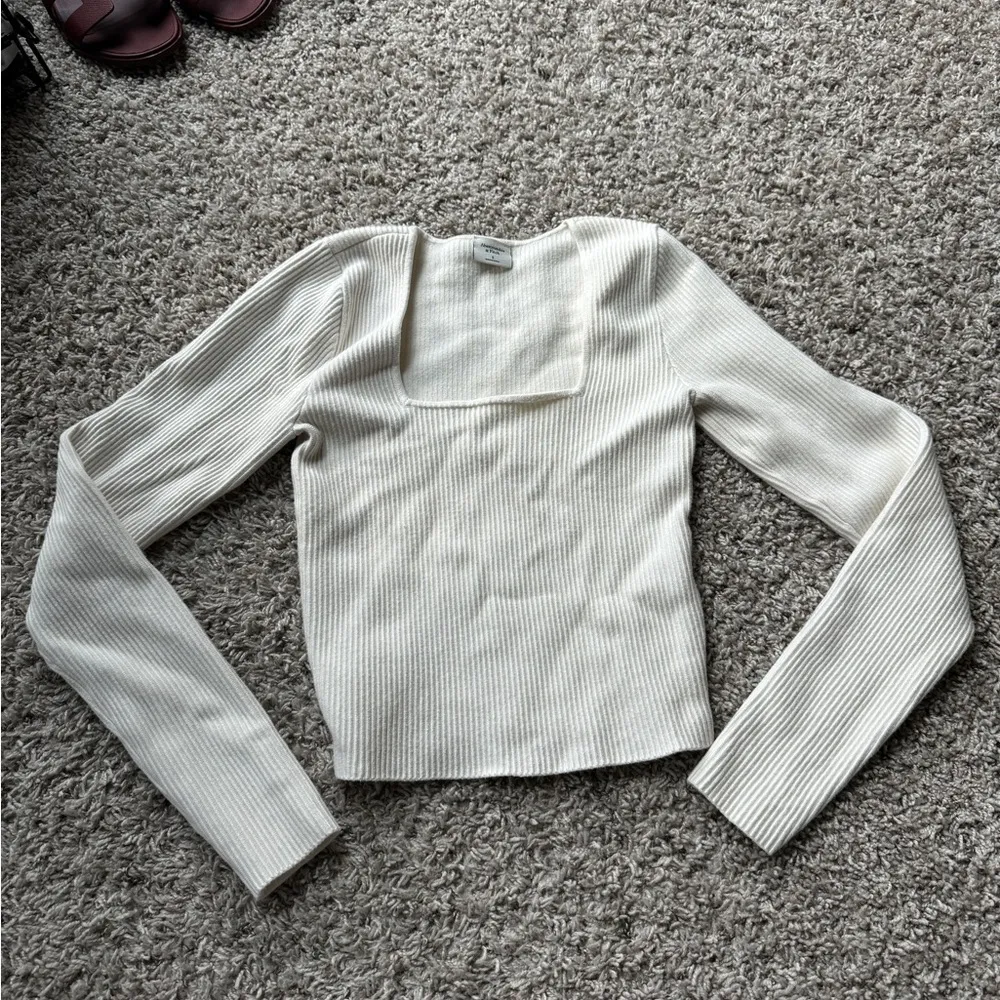 ABERCROMBIE OTTOMAN LONG SLEEVE SQUARE NECK TOP - Image 2