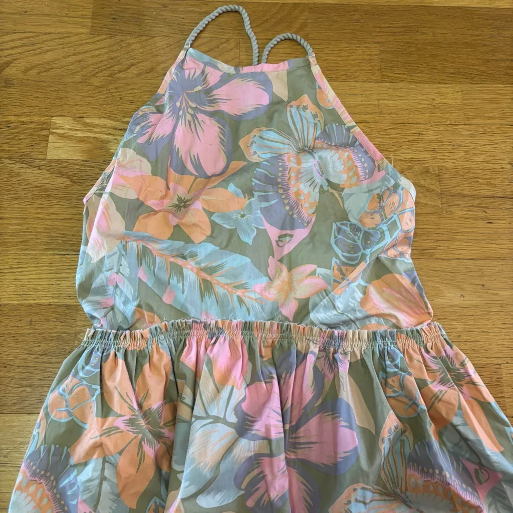 NEW Free People Deserted Island Coastal Resortwear Boho Butterfly Mini Dress M - Image 4