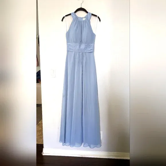 AW Dorian Bridesmaid Prom Formal Occasion Wedding Guest Dress, Blue, 2 - Image 4