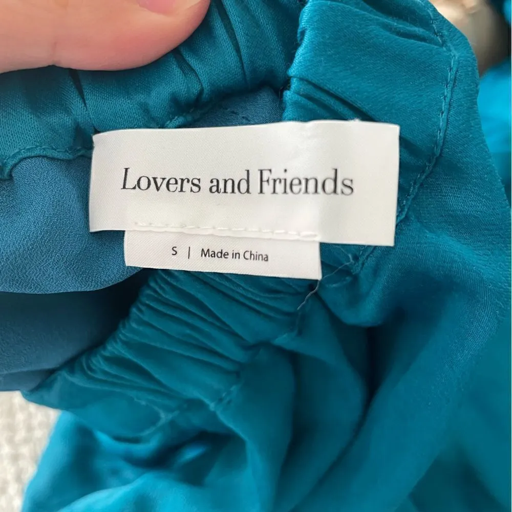 Lovers and Friends Trish Pant in Deep Cyan - Image 4