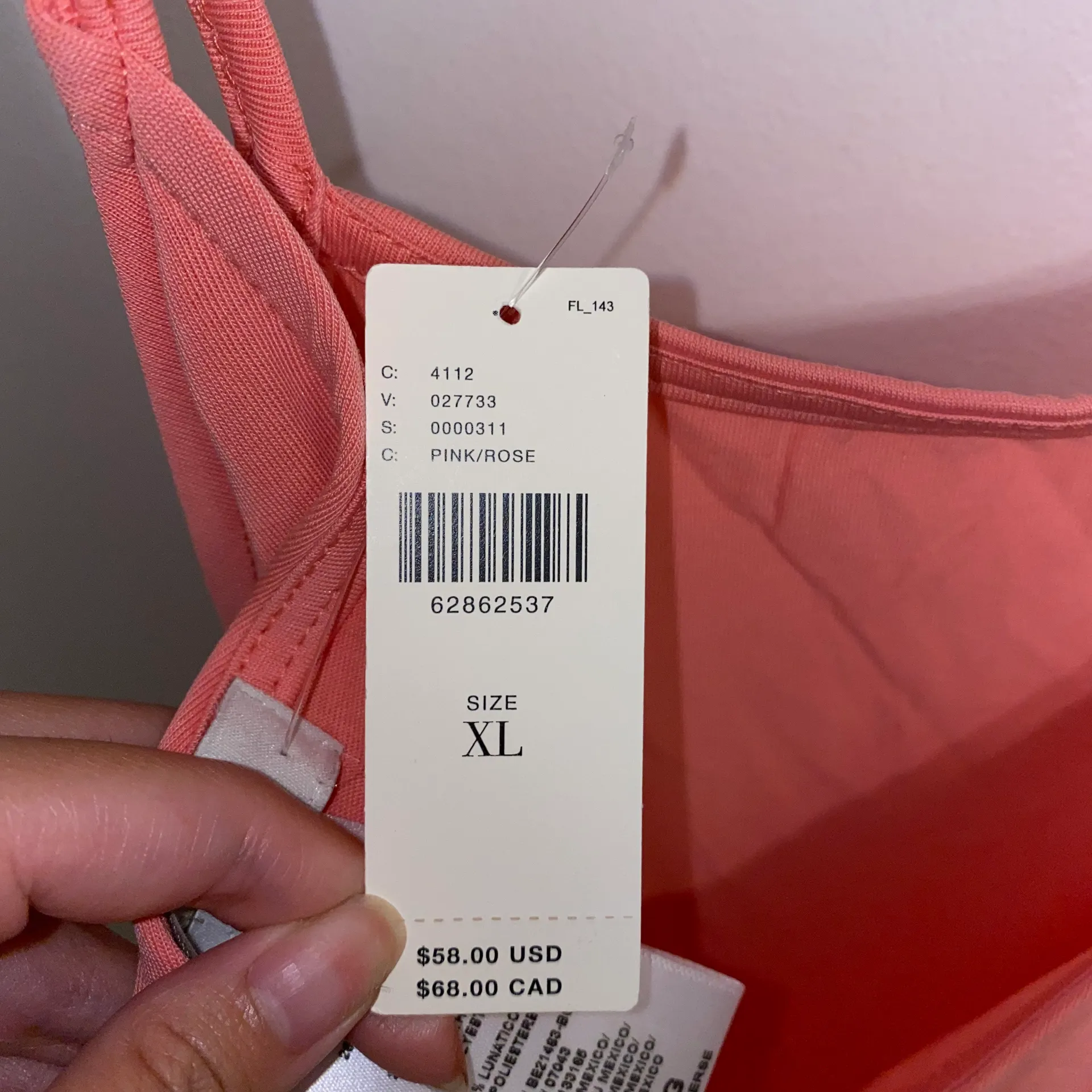 Anthropologie NWT $58  Eri + Ali Pink Sheer Open Back Tank XL - Image 12