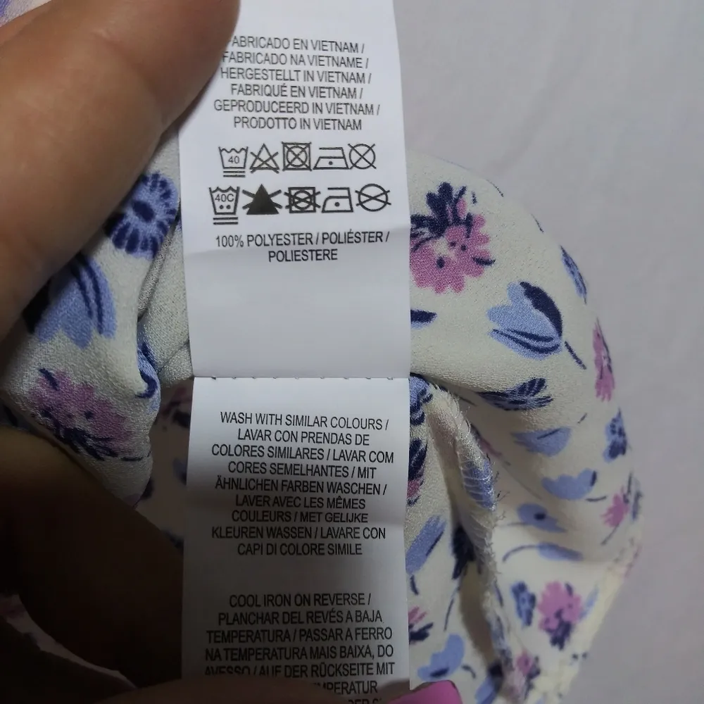 Atmosphere Ditsy Floral Print Spaghetti Strap Tank Top Casual Size 14 - Image 6