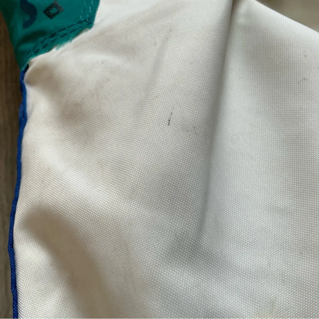 Vintage Sorel snowlion barn snow boots white purple teal nylon liner tall boot 7 - Image 8