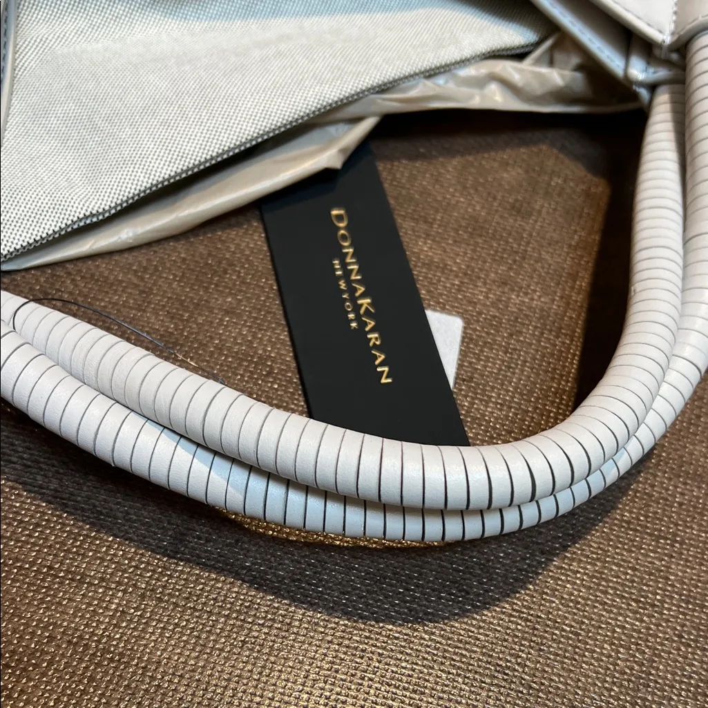 Donna Karan Baldwin Shoulder Bag with Pouch and Leather Wrapped Handles - Image 7