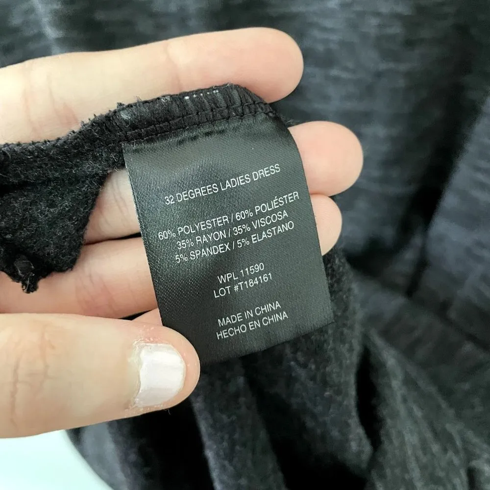 32 degree cool gray black short sleeved dress casual comfortable sheath dress - Image 6