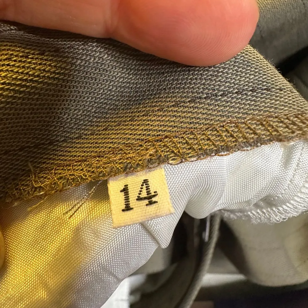 Vintage Bernard zins saks fifth ave women's wool slacks‎ trousers brown size 14 - Image 7