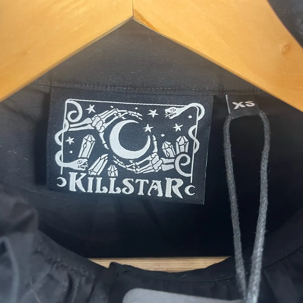 New KillStar Black Lilian Lies Black Mini Dress goth emo size XS - Image 5