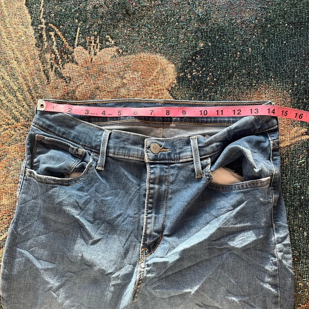 Levi’s 720 Super Skinny Jeans Dark Wash Distressed High Rise Women’s 31x30 Y2K - Image 13