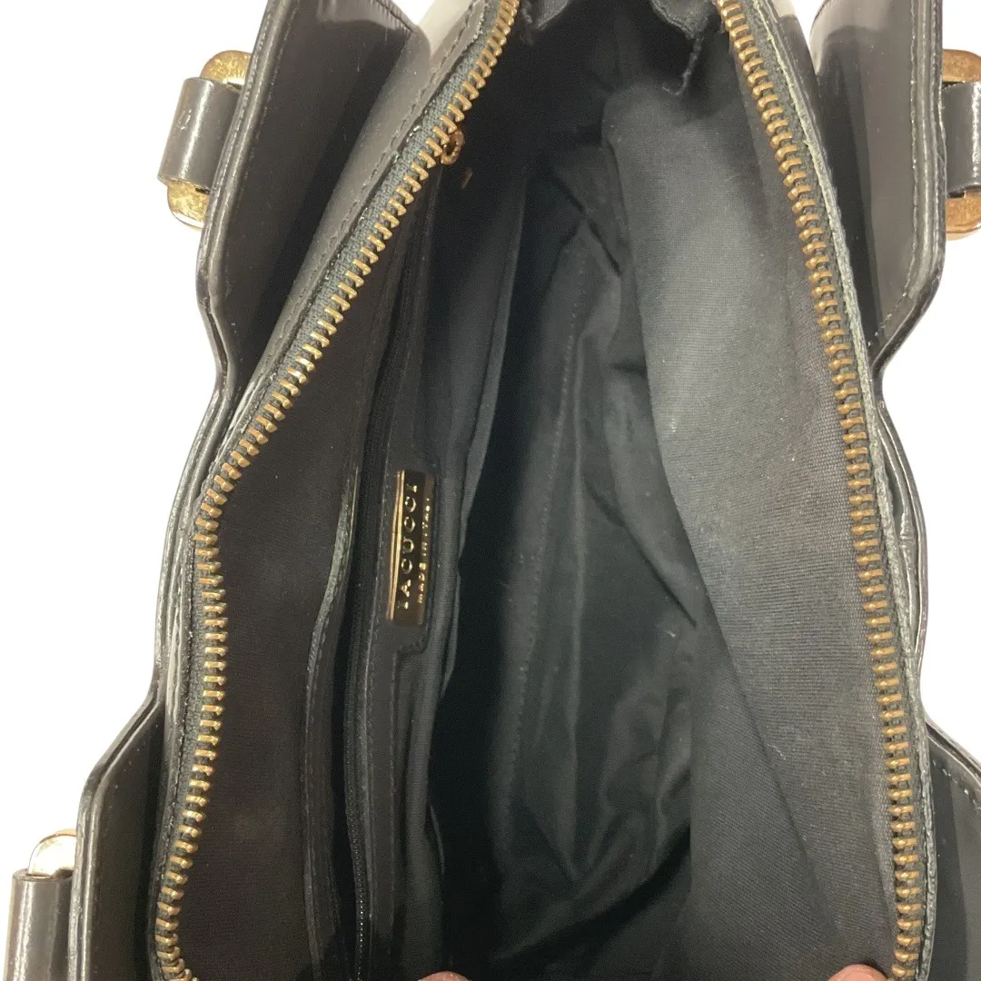 Iacucci Italian Leather Satchel Top Handle Handbag Charcoal Gray Made in‎ Italy - Image 7