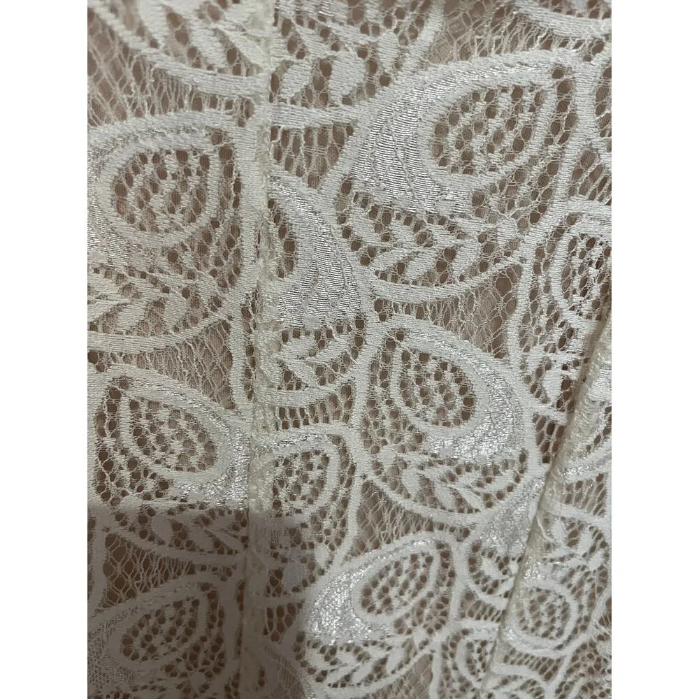 Boutique Lace Romper Ivory Large - Image 5