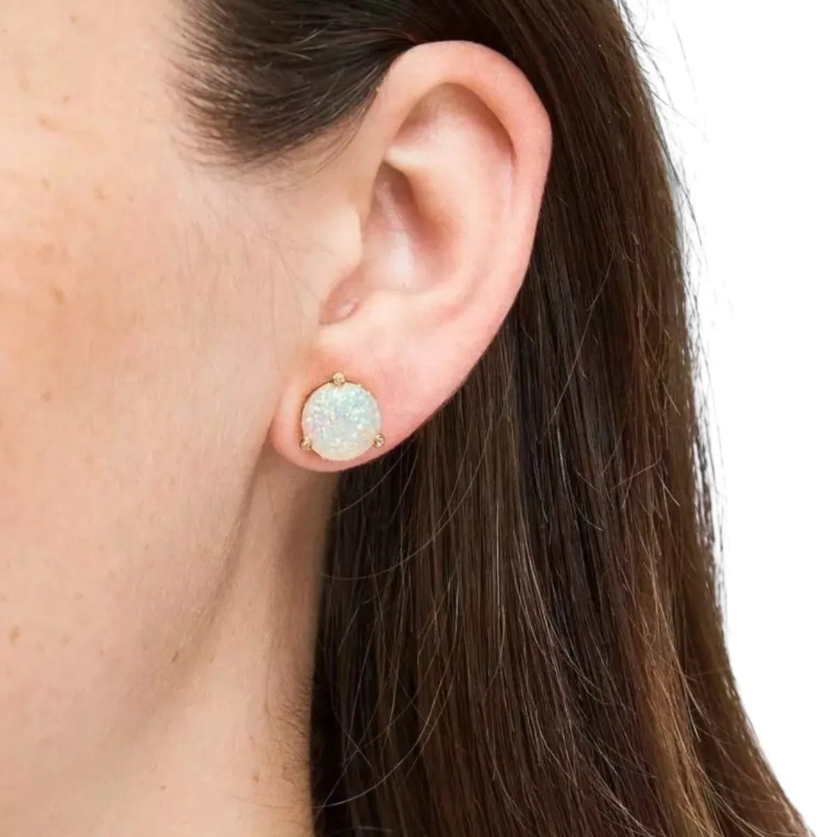 NWT! Kate Spade Rise And Shine Glitter Studs in Opal Glitter - Image 5