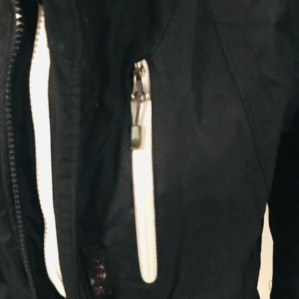 COLUMBIA Black Nylon Omni Shield Rain Jacket Windbreaker No Hood Women's Small - Image 6