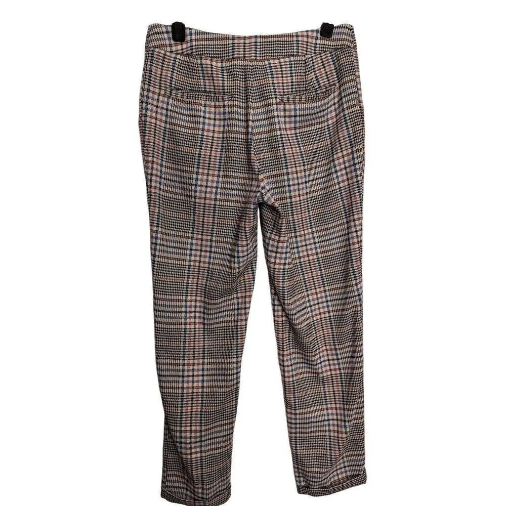 Anthropologie Malcolm plaid tapered trouser pant size  2 - Image 3