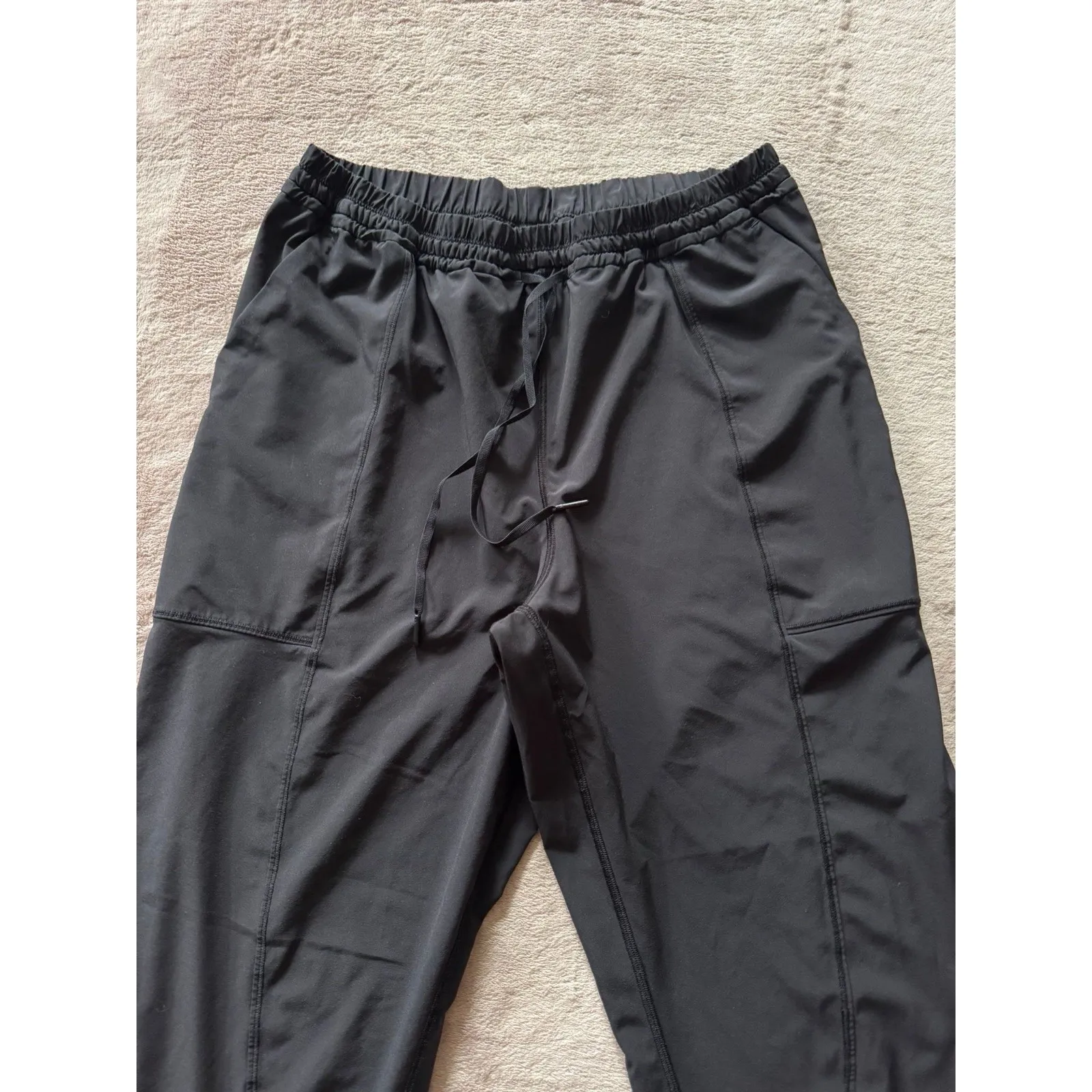 Lululemon Women's Final‎ Play Loose Fit Cropped Yoga Pants Black Size 10 - Image 2