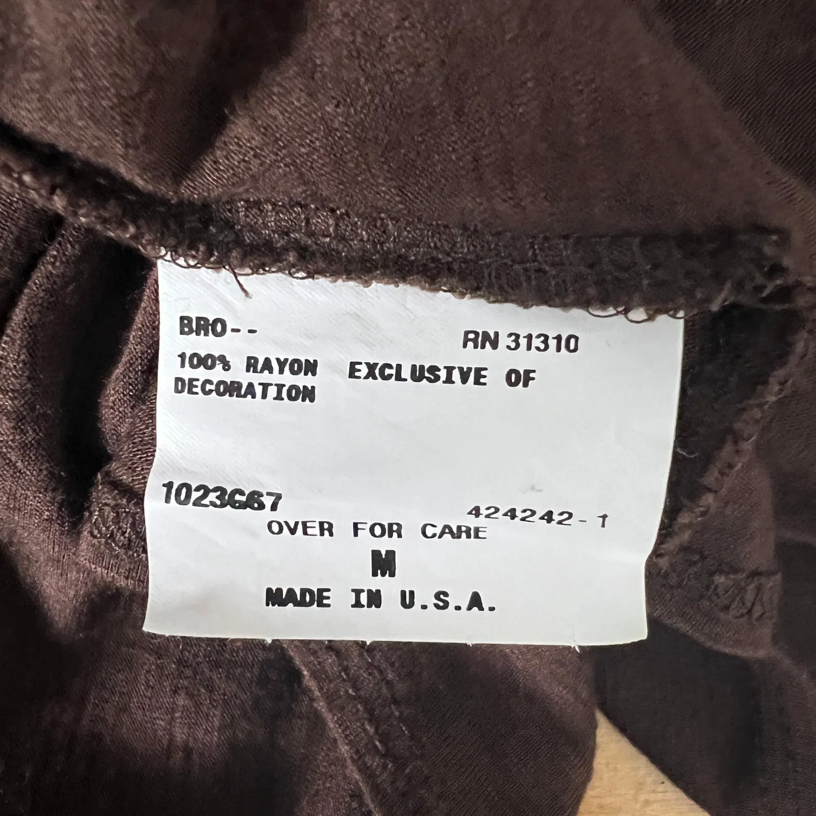 BCX Short Sleeve Brown Ruffle Trim Cardigan Size Medium - Image 10