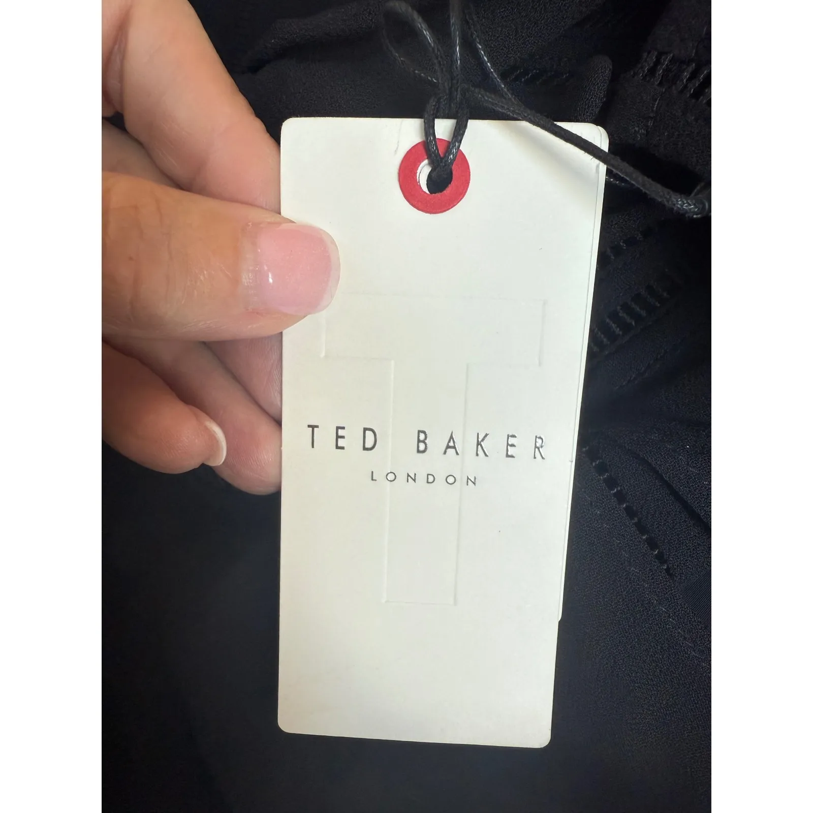 NWT‎ Ted Baker OLIVEE Cape Jumpsuit Ladder Tape Detail Ted Sz 2 US Sz 6 $375 - Image 11