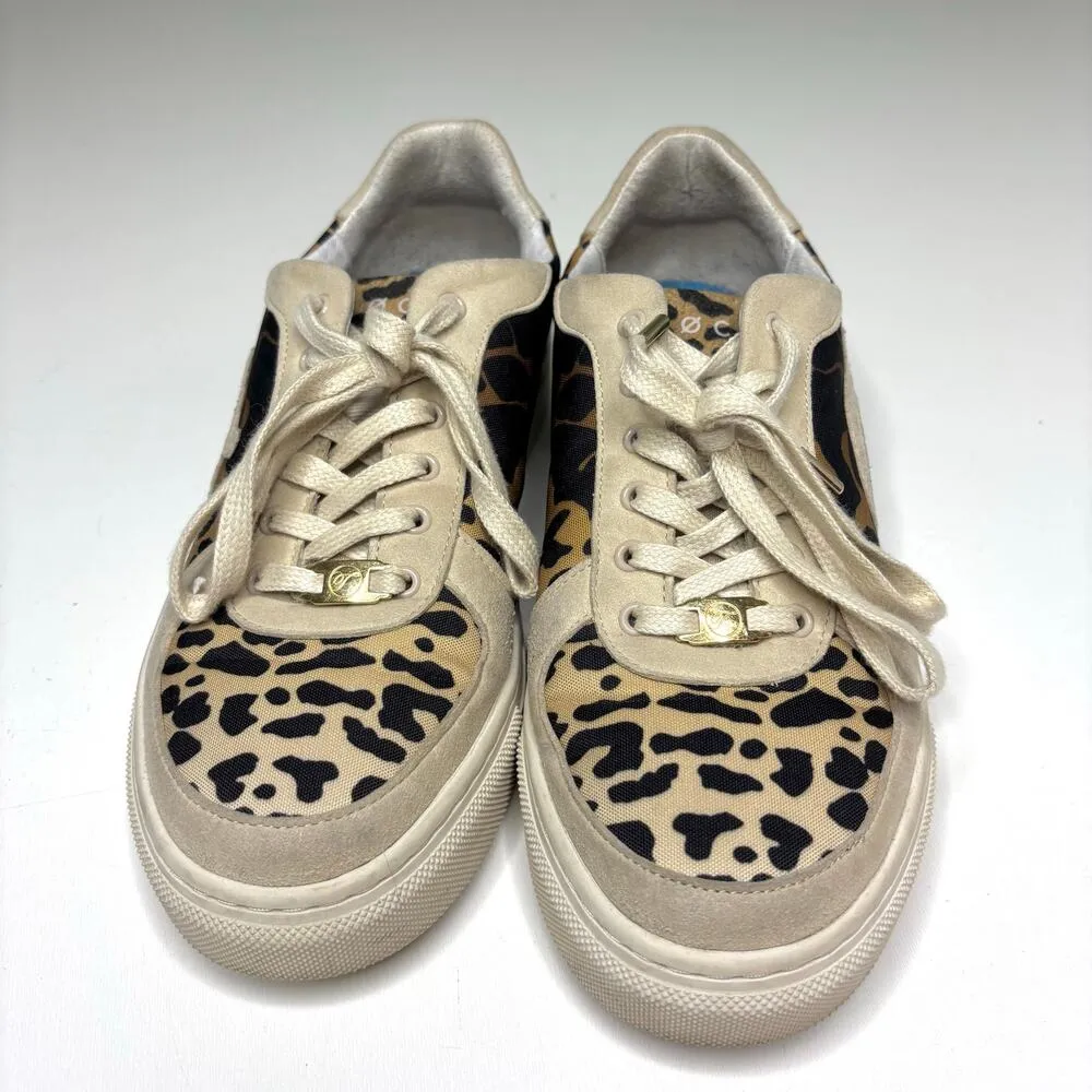 Loci Temperley Seven Cheetah Print Low Suede Sneaker 39 Brown Size 8 - Image 2