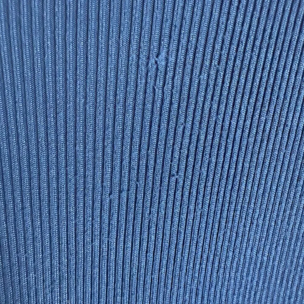 Great Jones Cobalt Blue Long Sleeve Ribbed Knit Sweater Midi Dress Size Medium - Image 15