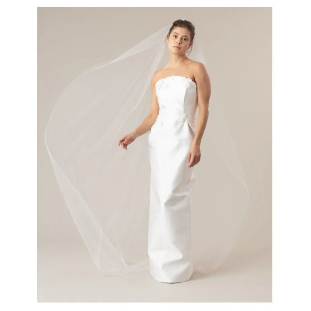 Ofrenda Studio Ursa Veil in Off White One Size New Womens Wedding Bridal Bride - Image 12