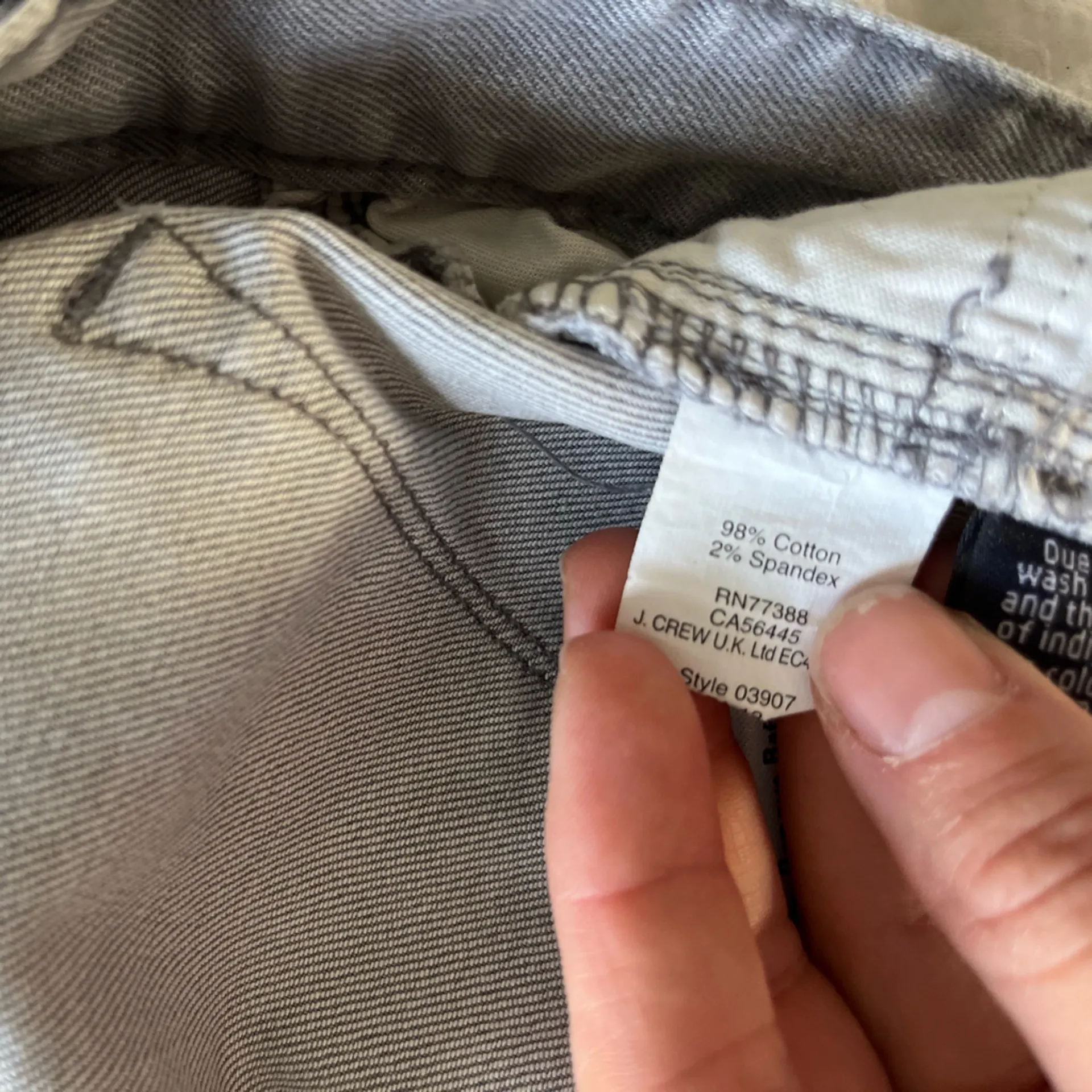 Women’s J Crew gray toothpick ankle size 26 jeans - Image 9