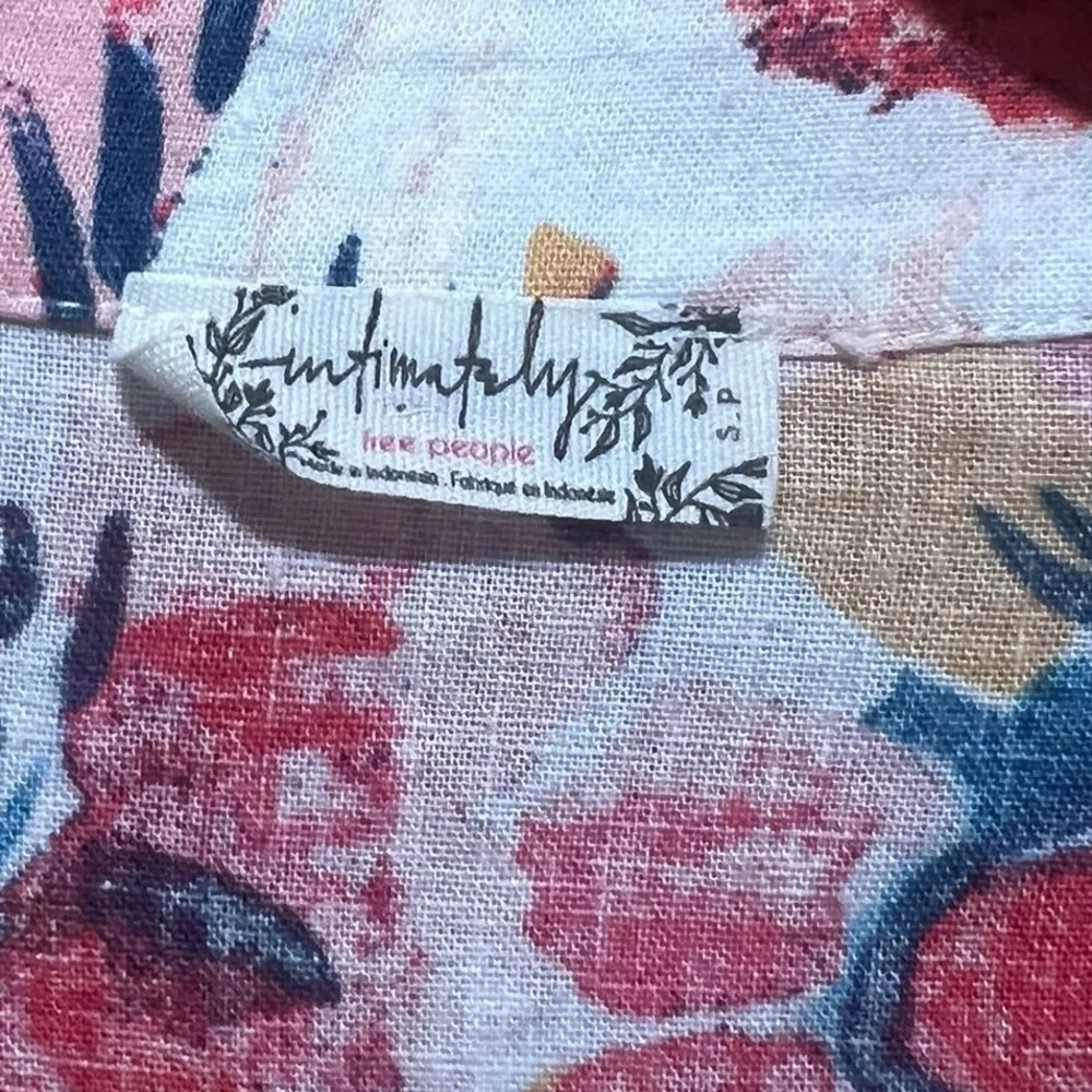 Free People The Only Romper in Ivory Combo Size Small - Image 10