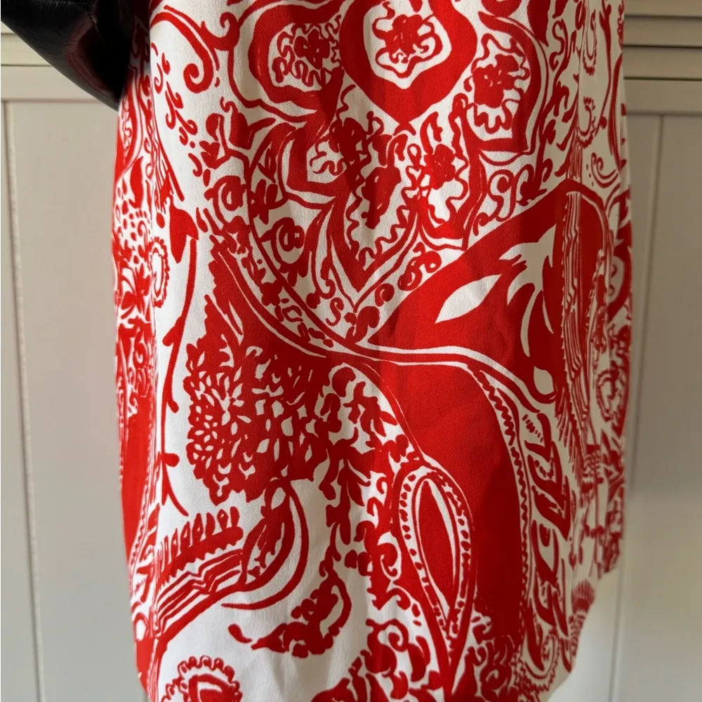 Perceptions Red and White Haltered Neck Summer Dress - Image 4