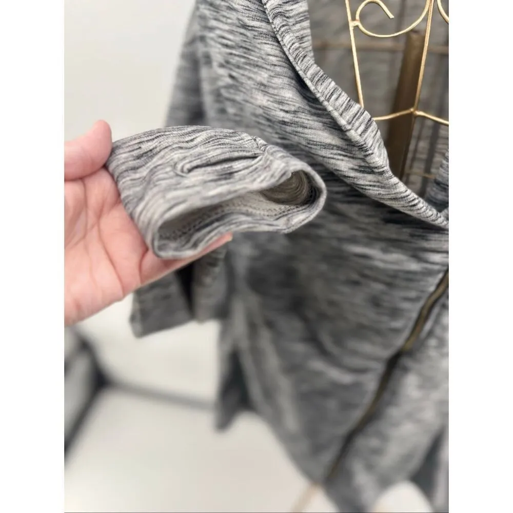 Cotton On Body Gray asymmetrical zip up jacket womens size XL - Image 6