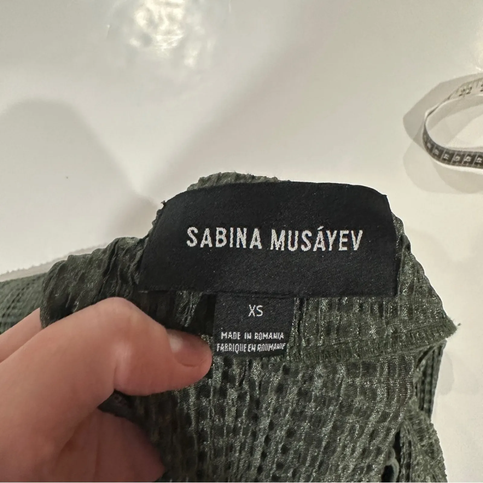 Anthropologie Sabina Musayev Renaissance Midi Dress Size XS‎ Green - Image 9