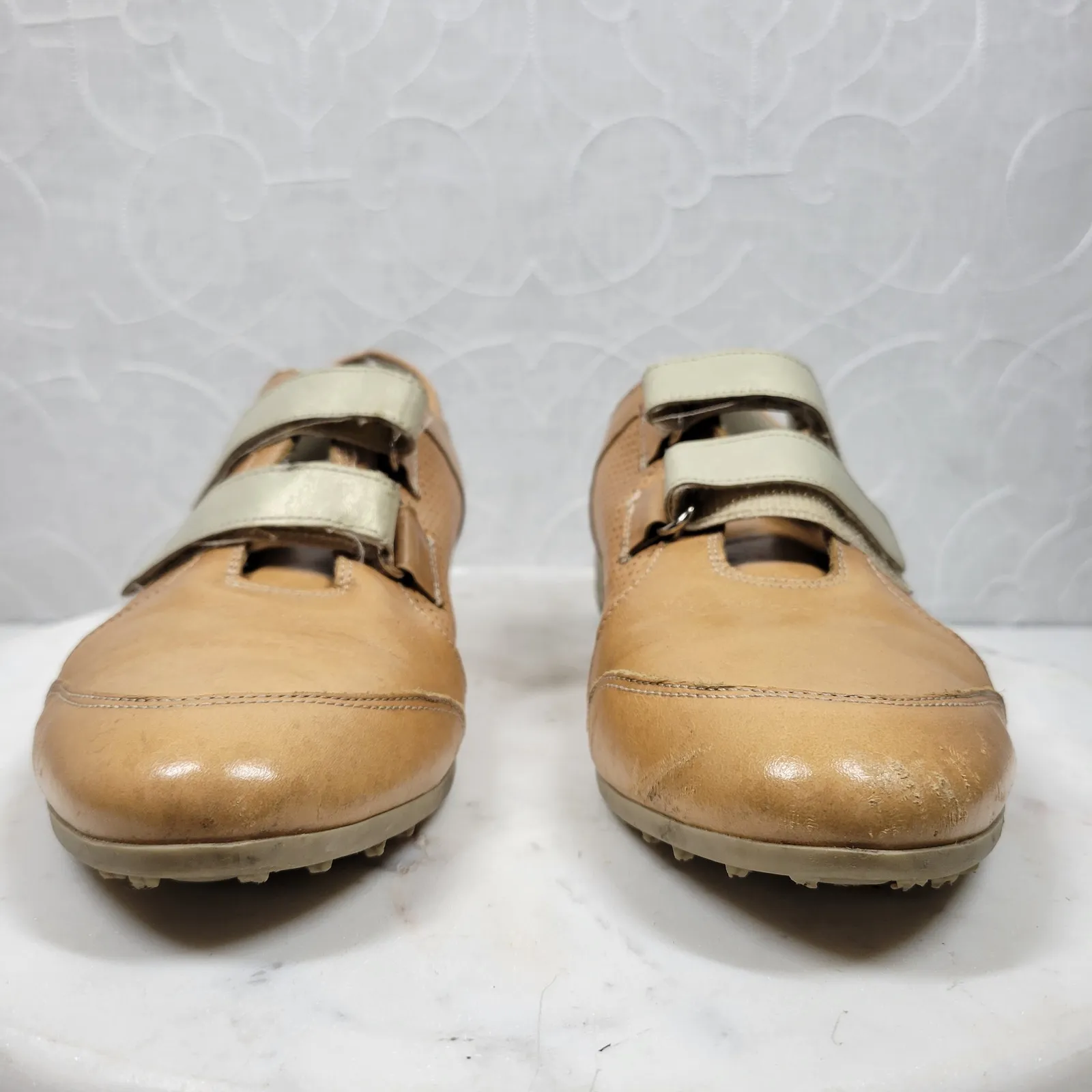 Botticelli Womens Leather Comfort Shoes EU 38 US 8 Tan Italy‎ Textured Soles - Image 8