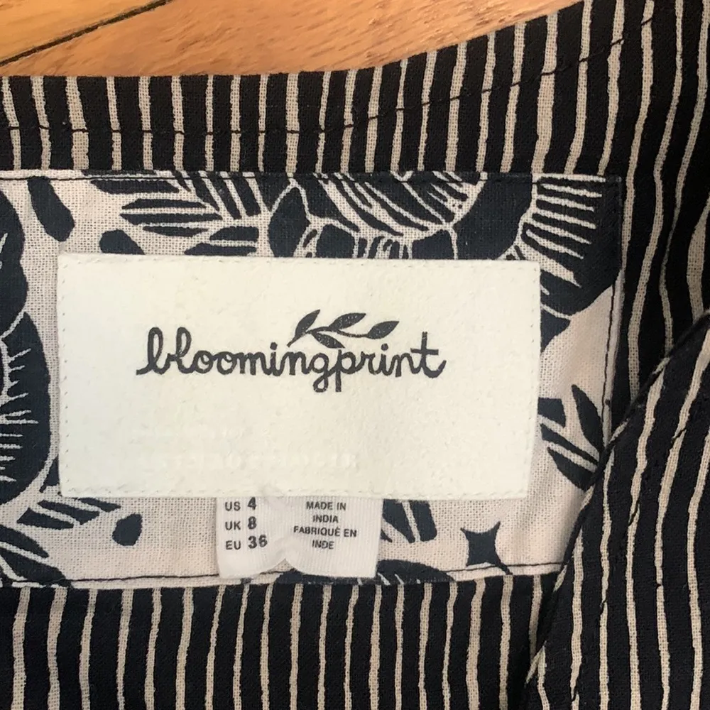 NWOT Anthro Blooming Print Adrienne Flounced Midi - Image 5