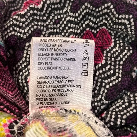 Patron of Peace Vibrant Tan & Multicolor Sleeveless Top – XS - Image 6