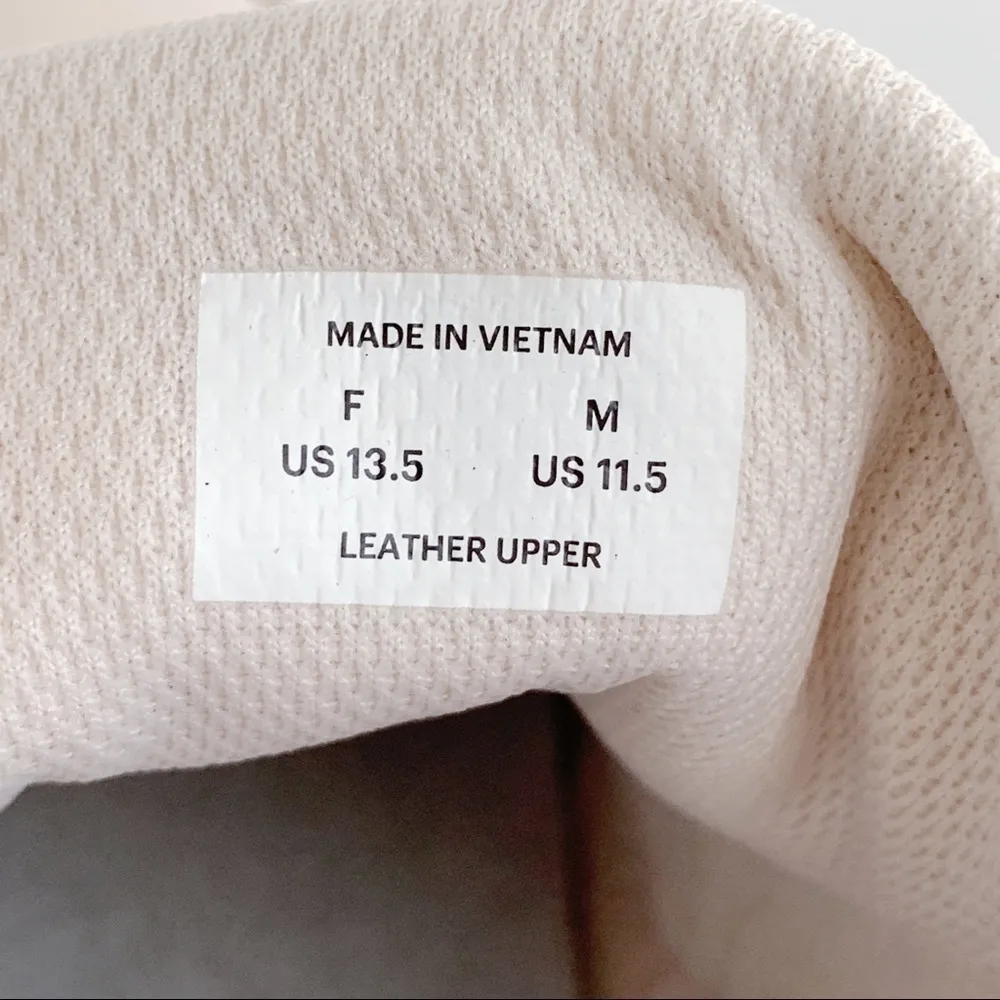 NWR Everlane The Trainer Leather Lace Up Sneaker in‎ Blush Pink, Size 13.5 - Image 10