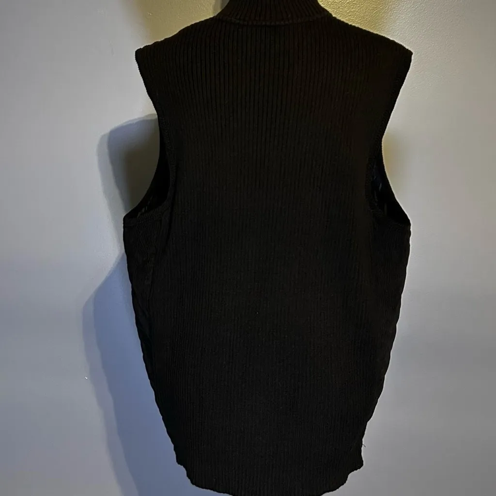 Alfred Dunner Black Vest with Embroidered Snowflakes Women’s Size 20W - Image 2