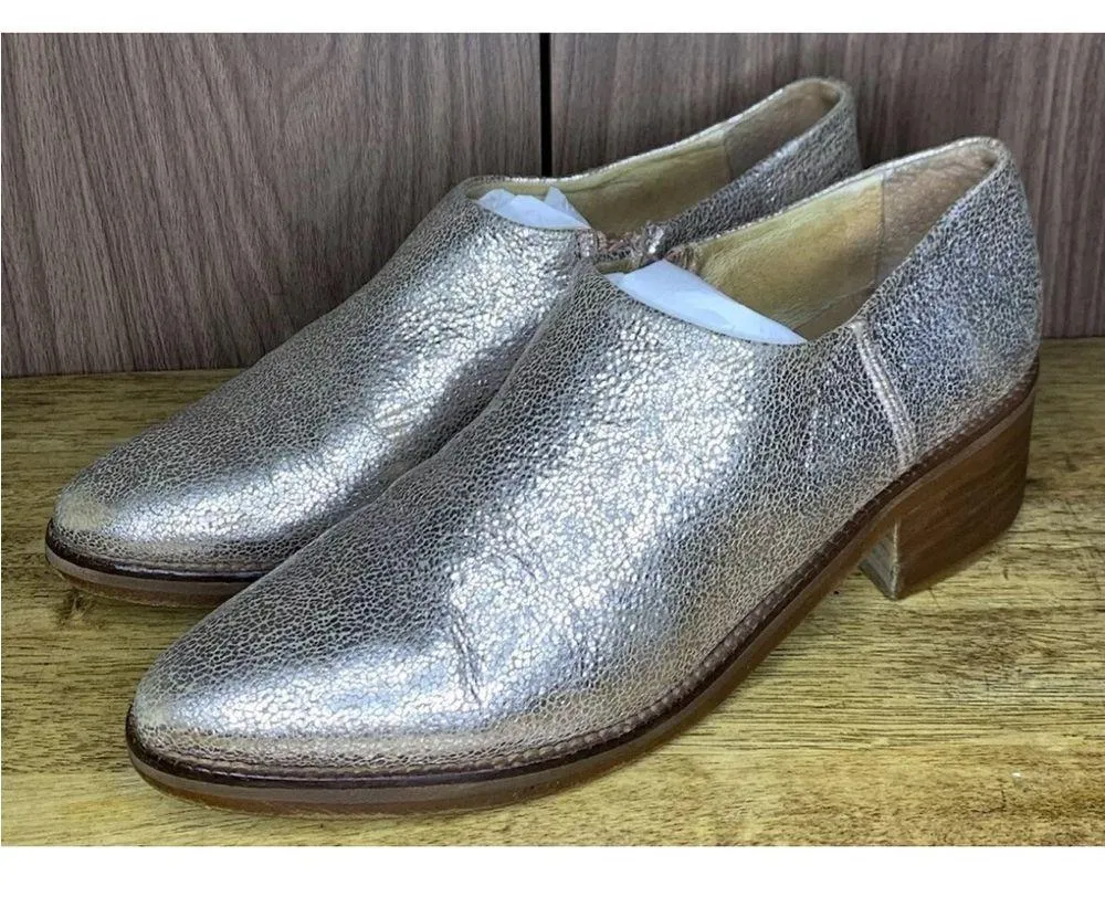 Miista London Glitter Slip On Shoes Size 39 Silver - Image 2