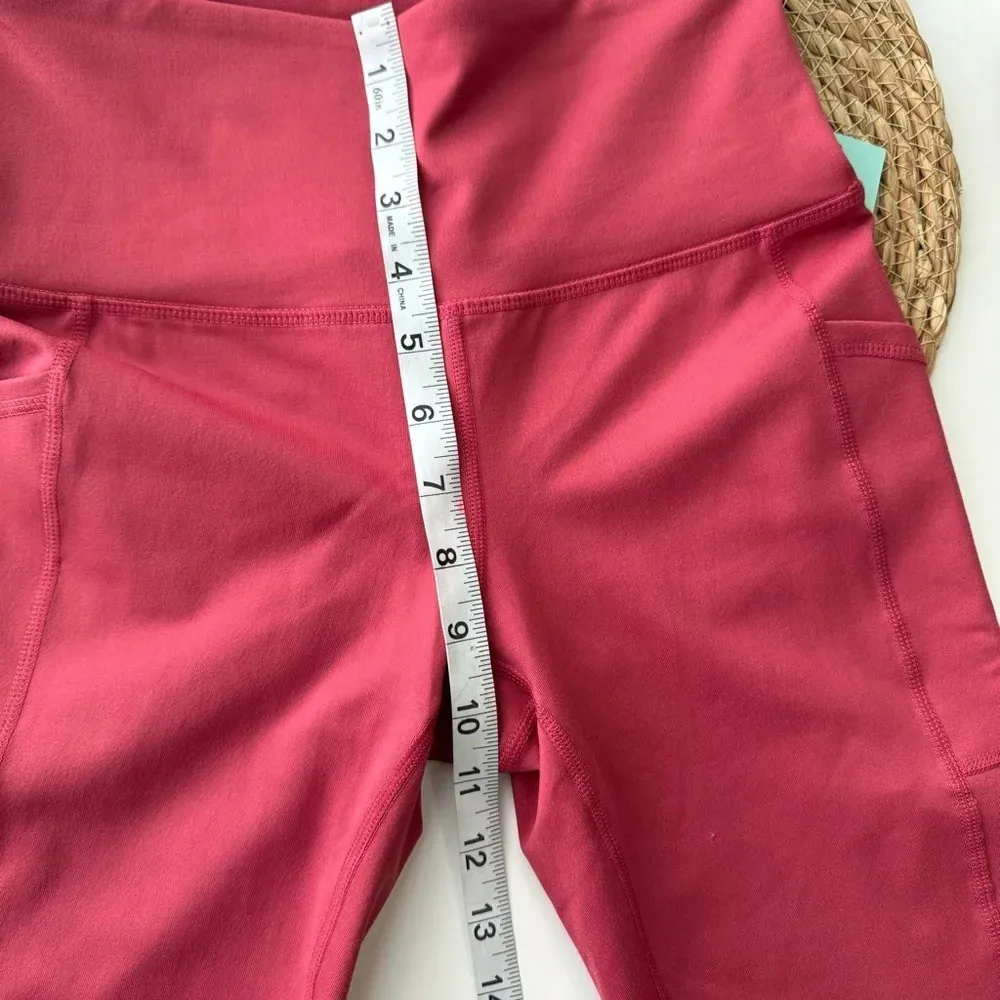 IDEOLOGY Red ‎ 7/8 Length Leggings Side Pockets Size XS - Image 6